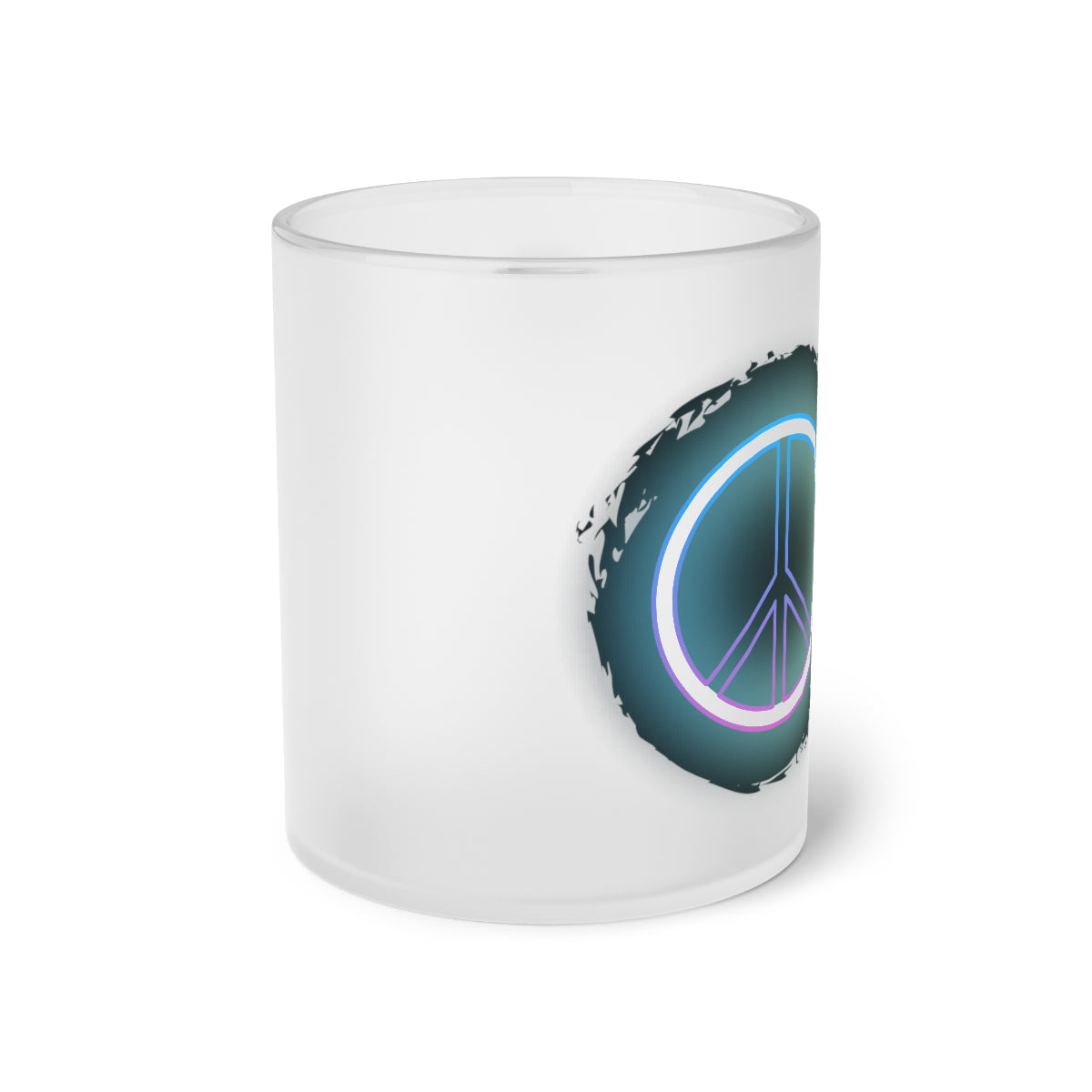 Peace Sign frosted mug