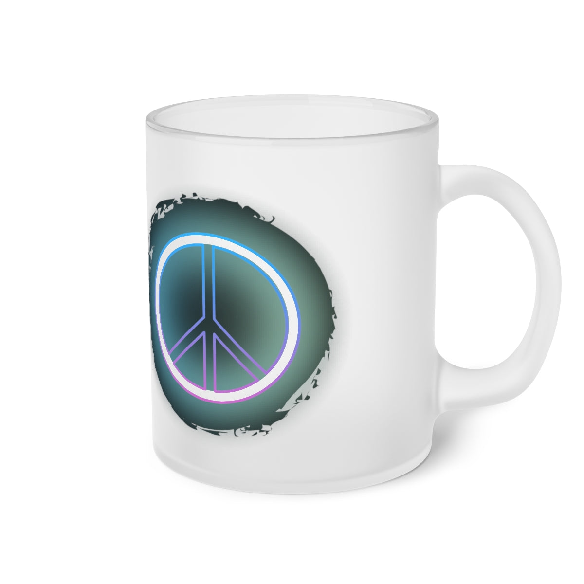 Peace Sign frosted mug